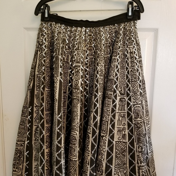 Real vintage 1950's Mexican sequin skirt - Picture 2 of 3